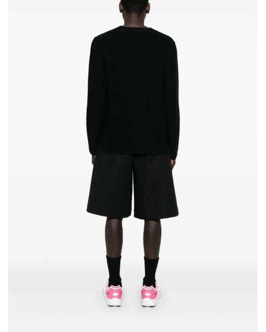 Comme des Garçons Black Crew-Neck Sweater for men