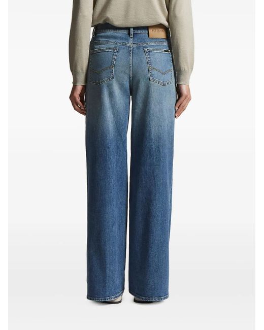 Jeans Con Cinque Tasche di Peserico in Blue