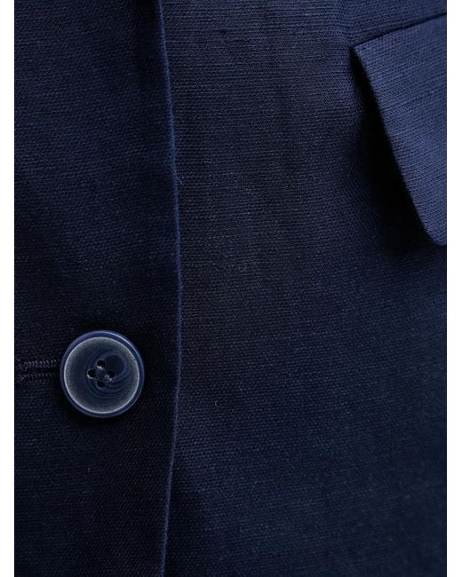 Benetton Blue Buttoned Blazer