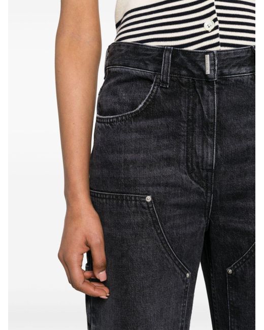 Givenchy Black Jeans mit geradem Bein