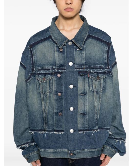 Junya Watanabe X Levi's Denim Jack in het Blue voor heren