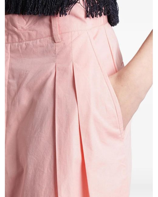 Antik Batik Pink Taylora Pleated Wide-Leg Trousers