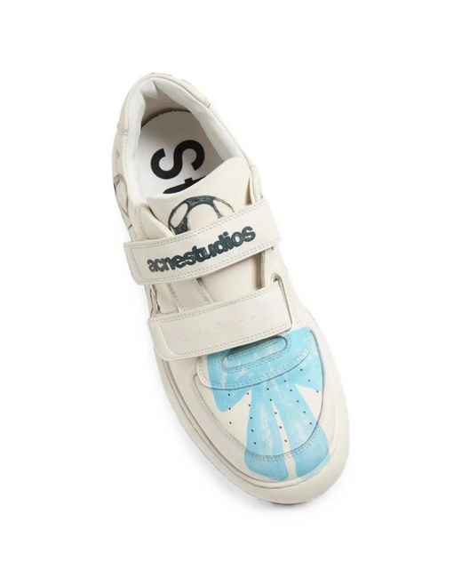 Acne White Baskets À Attache Scratch