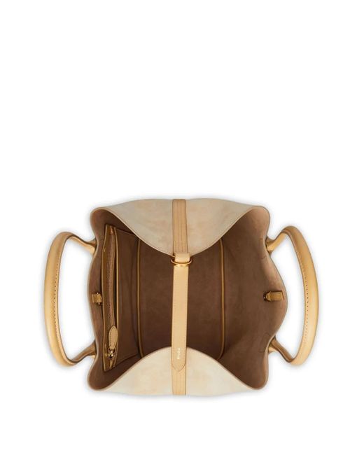 Polo Ralph Lauren Natural Bellport Suede Leather Tote Bag
