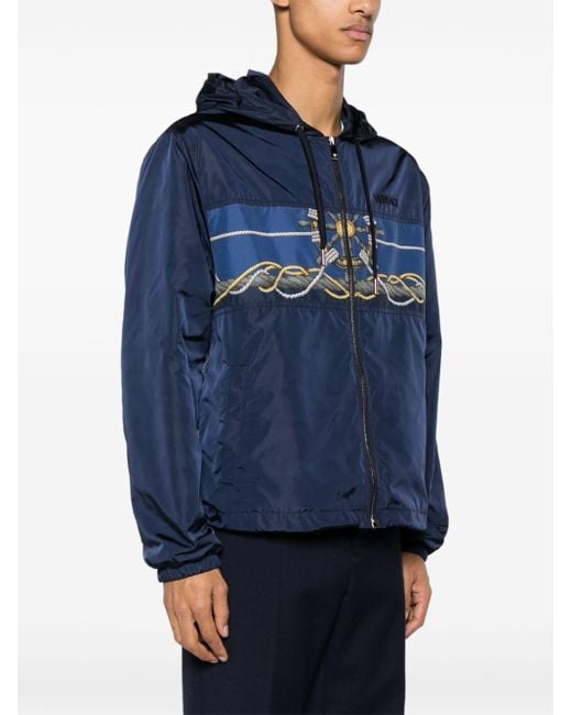 Men graphic print hooded jacket 2025