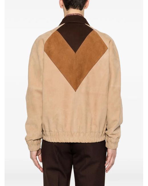 Valentino Garavani Natural Diamond Panel Collar Jacket for men