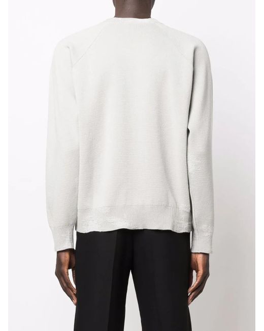 Barrie Gray Crew Neck Sweatshirt for men