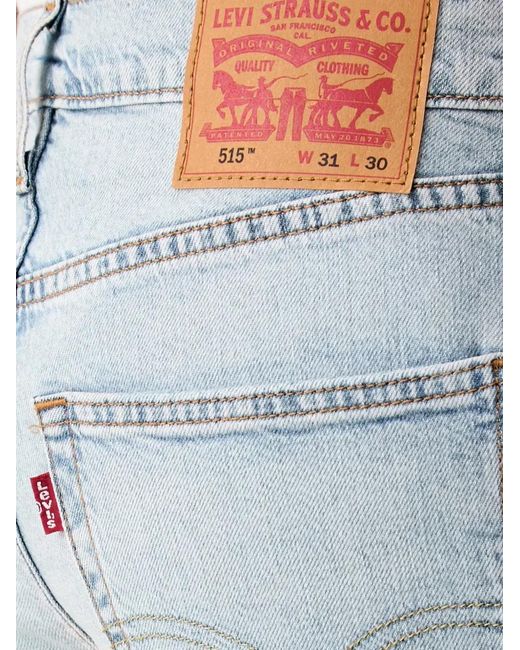 Levi's Blue 515 Slim Taper Distressed Jeans for men