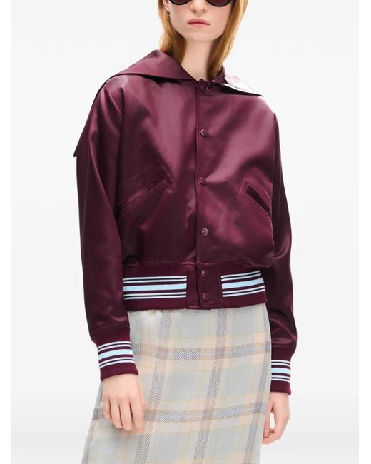 KENZO Purple Varsity Bomber Jacket