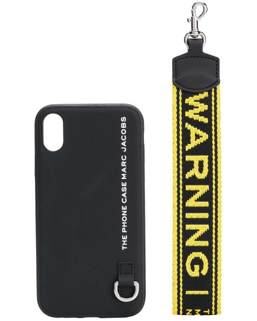 Marc Jacobs Black Warning Keyring Iphone Xr Case