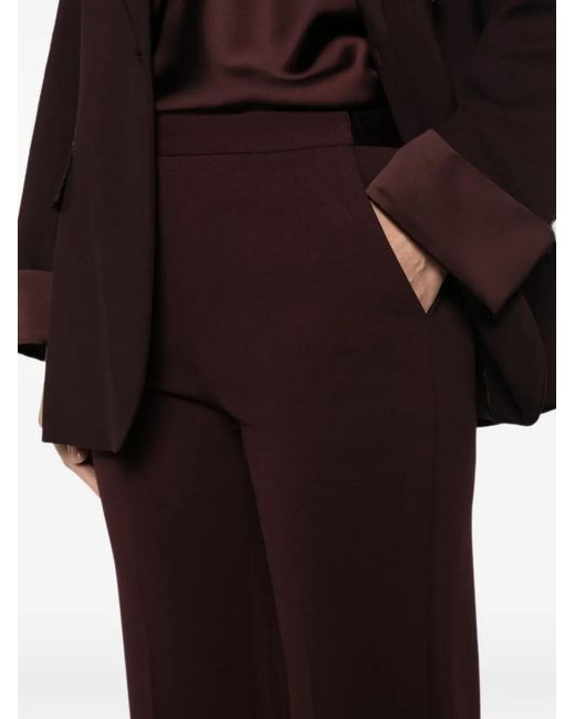 Imperial Purple Pressed-Crease Trousers