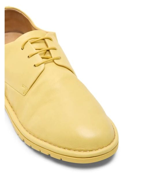 Marsèll Yellow Sancrispa Leather Derby Shoes for men
