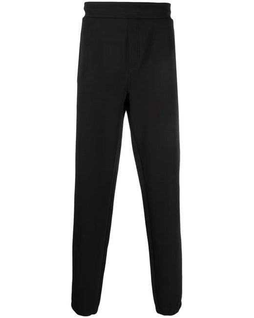 Calvin Klein Black Logo-Debossed Track Pants for men