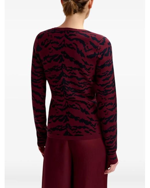 Essentiel Antwerp Red Trägershirt mit Tiger-Print