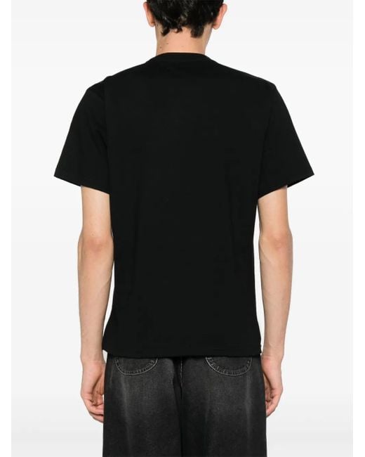 Liberal Youth Ministry Black Logo-Print Cotton T-Shirt for men