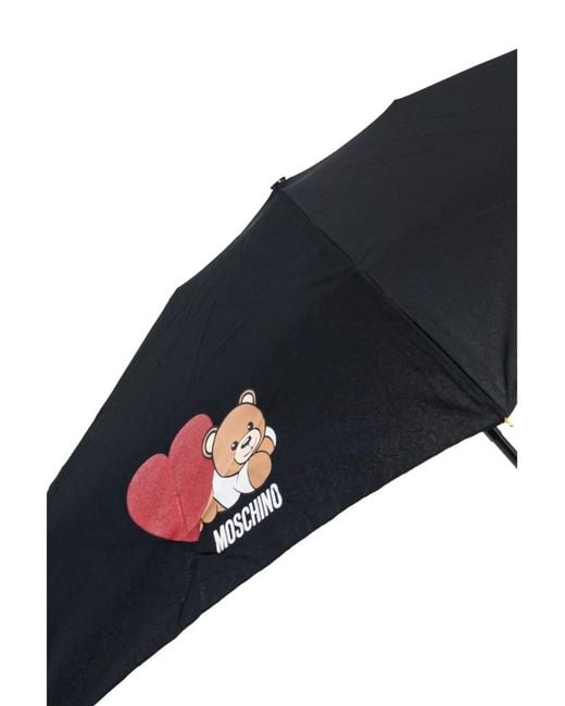 Moschino Blue Umbrella With Logo
