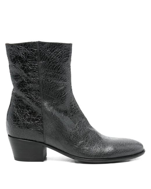 Fiorentini + Baker Black Matt Zip-Up Boots