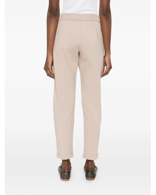 Pantalon De Jogging Lacé Brunello Cucinelli en coloris White