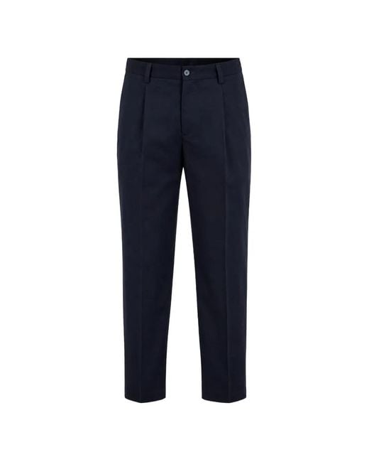 Briglia 1949 Blue Portofino Pleated Trousers for men
