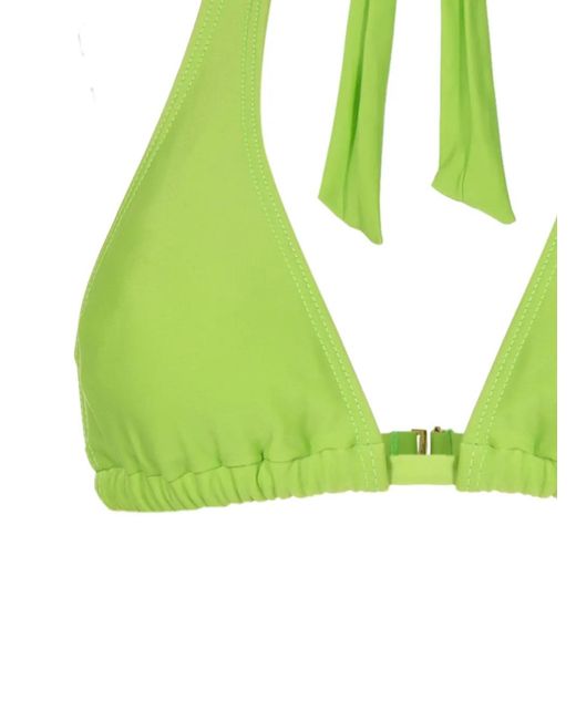 Bikini Triangular Con Cuello Halter Amir Slama de color Green