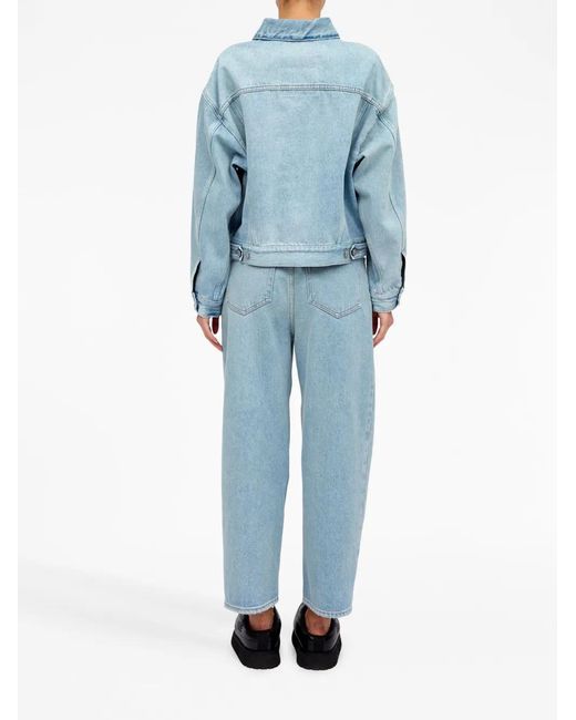 MM6 by Maison Margiela Blue Button-Up Denim Jacket