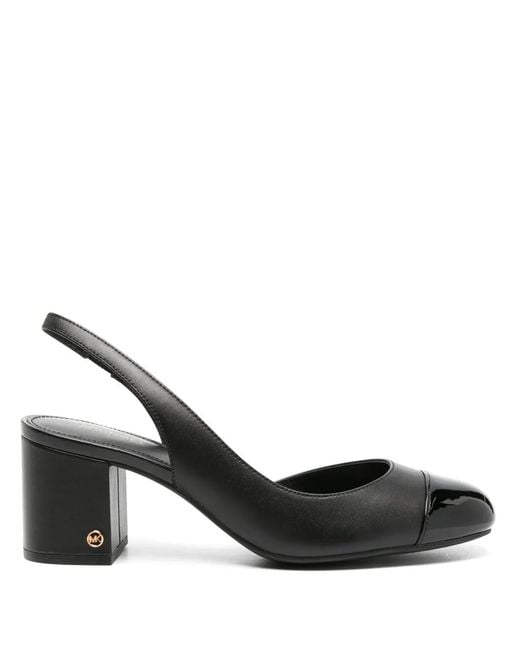 MICHAEL Michael Kors Black Perla Leather Slingback Pumps