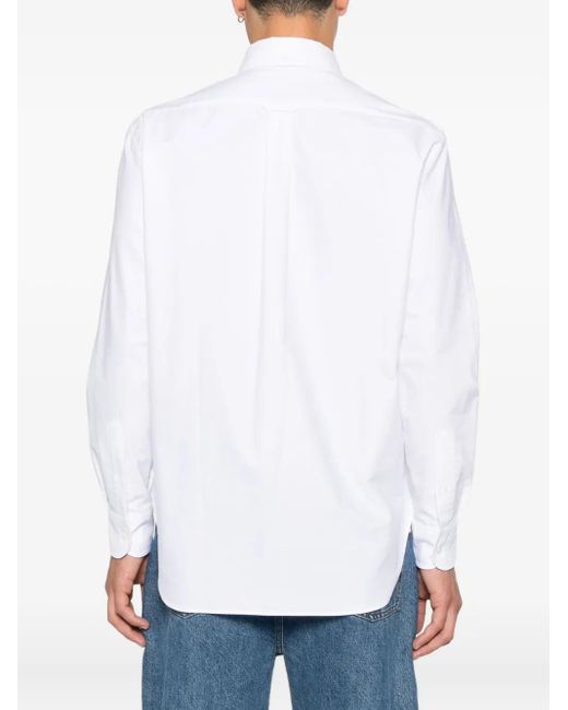 Maison Kitsuné White Cotton Shirt for men