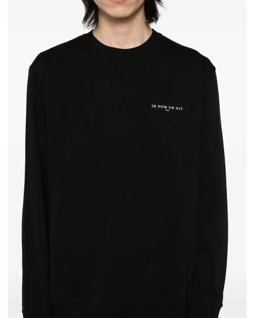 Ih Nom Uh Nit Sweater Met Logoprint in het Black voor heren