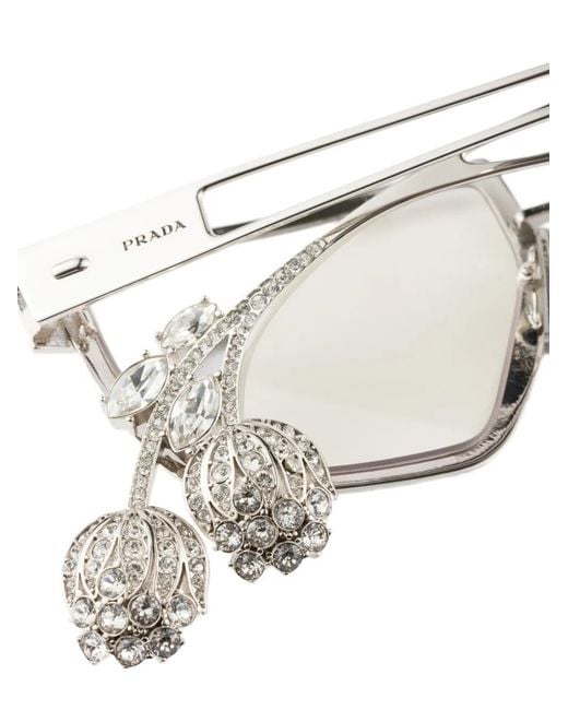 Prada White Prada Runway Sunglasses