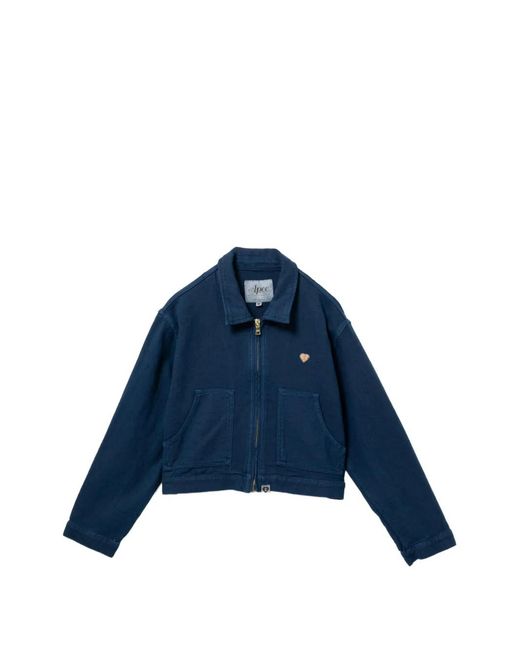 AAPE BY A BATHING AP Blue Logo-Patched Cropped Jacket