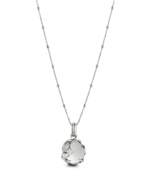 Velora Vie Metallic Moonseed Pendant Necklace