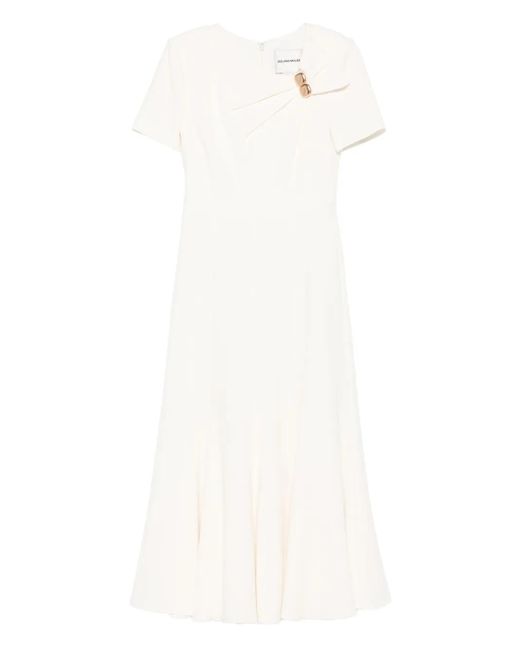 Roland Mouret ノットディテール ドレス White