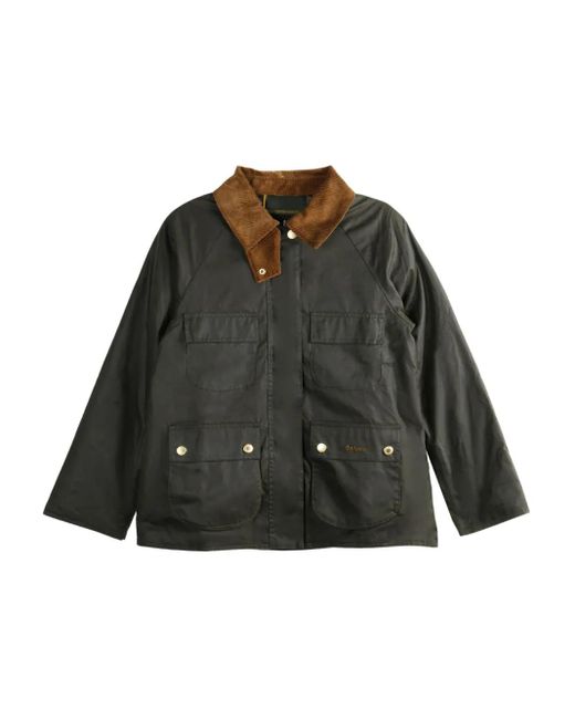 Barbour Ruth コーデュロイカラー ユーティリティジャケット Green
