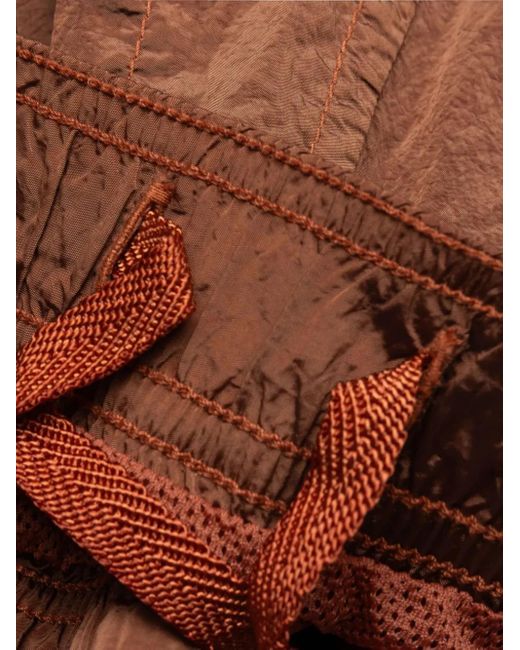 Stone Island Brown Drawstring Shorts for men