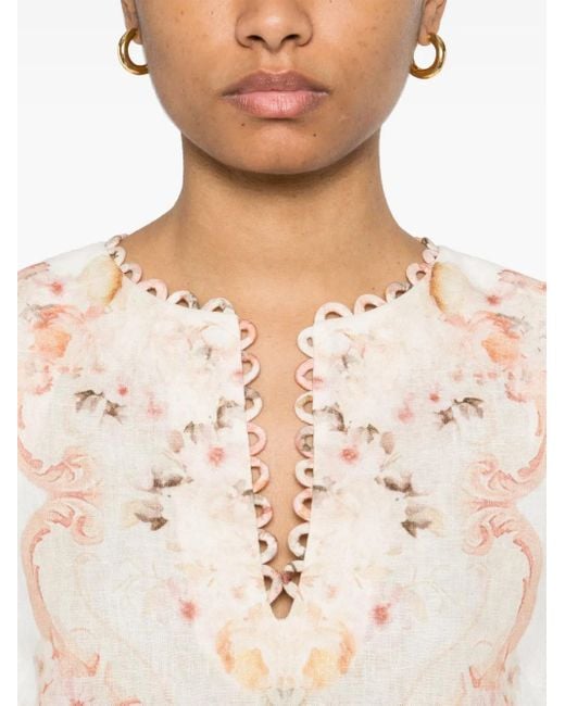 Twinset Natural Floral Top