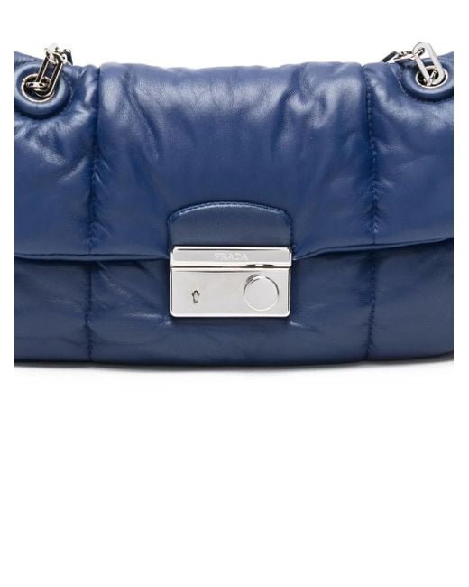 Prada レディース ブルー チェーンストラップ ショルダーバッグ 【公式
