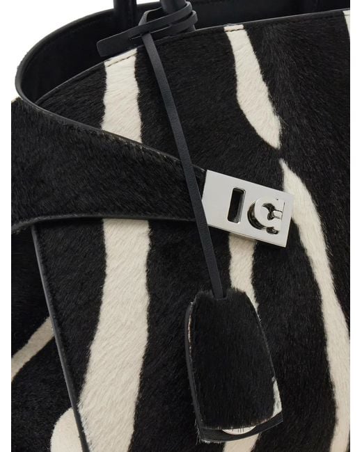 Ferragamo Black Hug Tote Bag