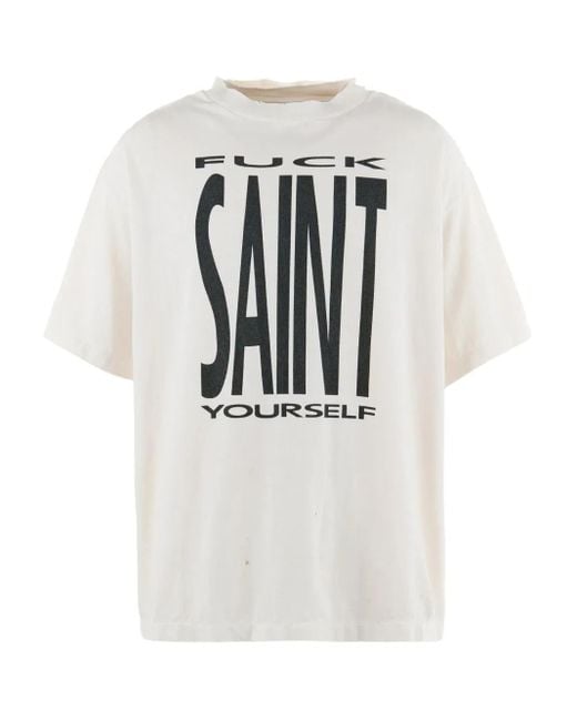 SAINT Mxxxxxx White Sin T-Shirt for men