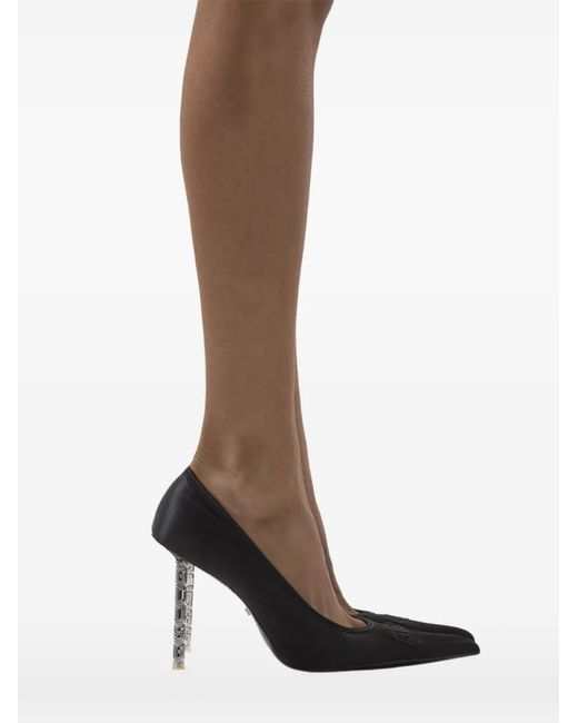 Gcds Black Logo-Embroidered Pumps