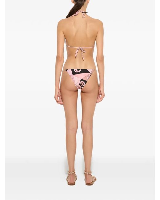 Emilio Pucci Natural Occhi Printed Bikini Bottom