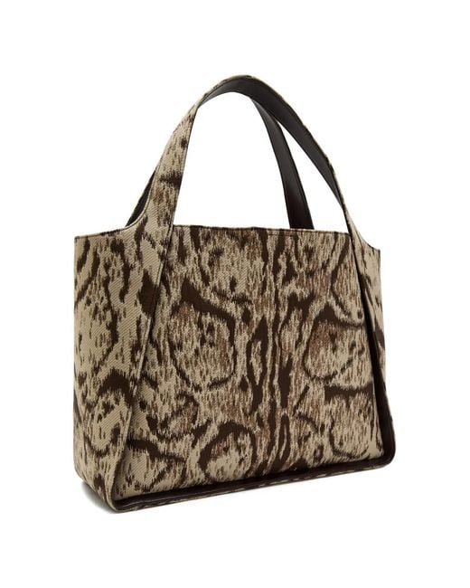 Stella McCartney Brown Patterned Tote Bag