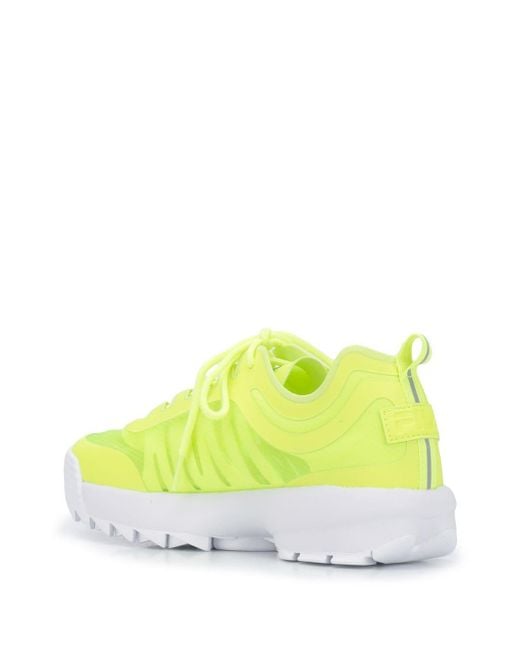 lime green fila disruptor 2