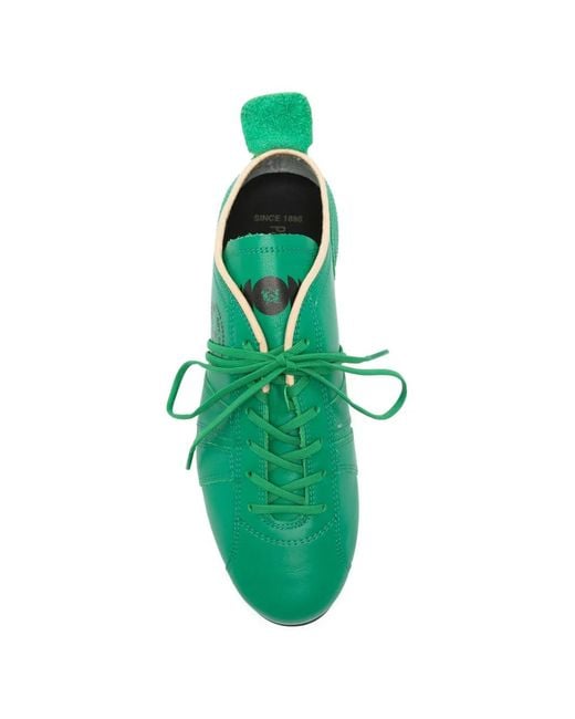 Pantofola D Oro Green Logo-Print Lace-Up Sneakers