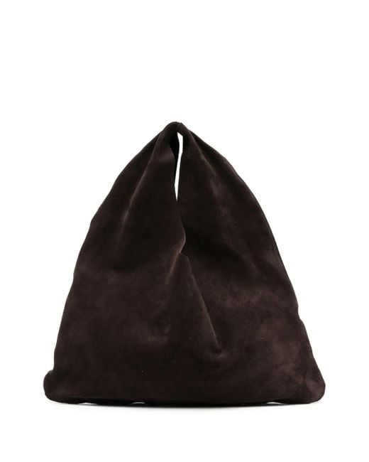 The Row Black Small Bindle Tote Bag