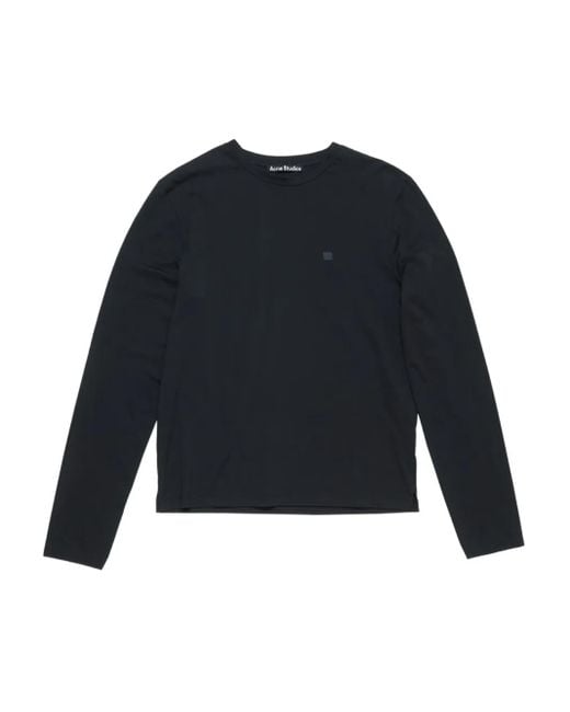 Acne ロゴ ロングtシャツ Blue
