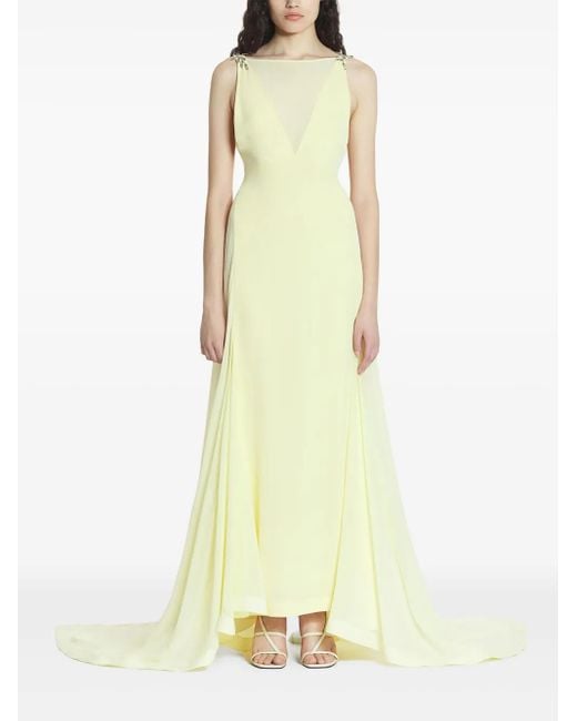 Lanvin White Silk Gown