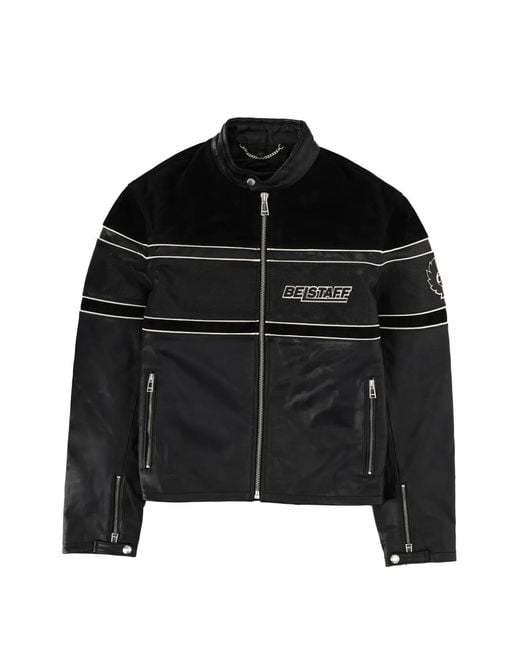 Belstaff Black Competition Speed Leather Jacket for men