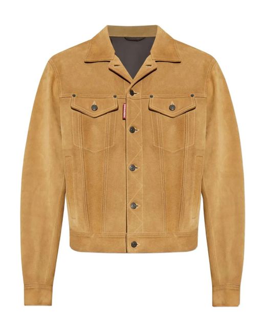 DSquared² Leren Jack Met Knoopsluiting in het Natural voor heren