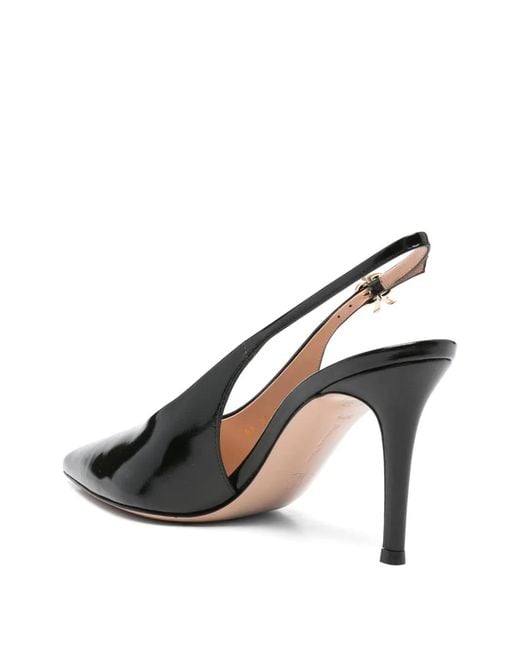 Gianvito Rossi Black 85Mm Slingback Pointed-Toe Pumps