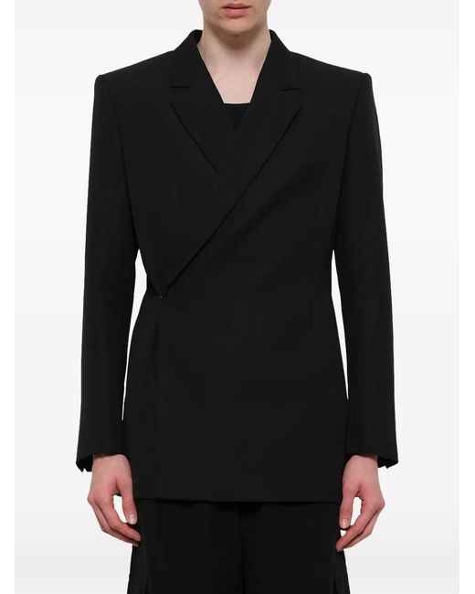Egonlab Egonic Double-Breasted Jacket in Black for Men | Lyst UK